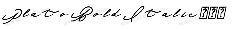 Plato Bold Italic字体转换